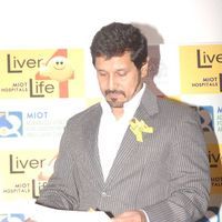 Vikram promotes Liver Life in MIOT Hospital
